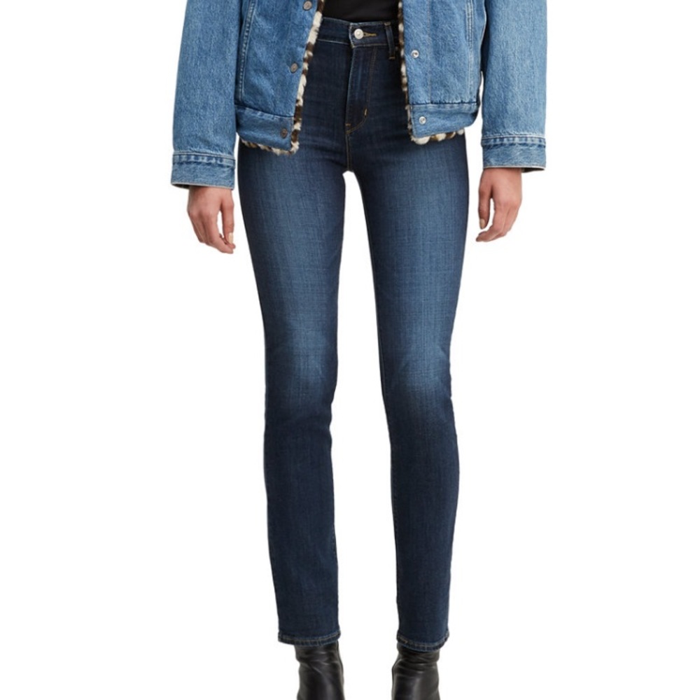 Levi’s 724 High Rise Straight Denim Jeans Short